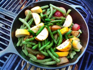 cooking from the vegetable garden