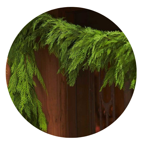 Cedar & Fir Garland Round