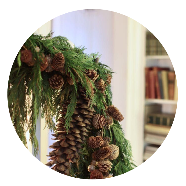 Custom Mantle Piece Round