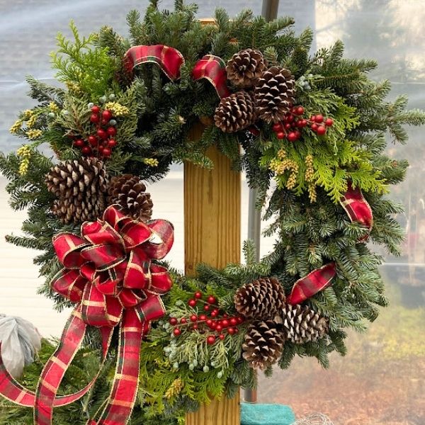 Ribbon & Berries Wreath